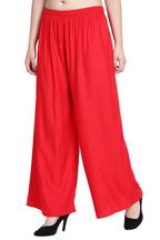 PAVONINE Red Color Rayon Fabric Half Flared Sharara For Women - Distacart