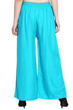 PAVONINE Rama Green Color Rayon Fabric Half Flared Sharara For Women - Distacart