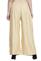 PAVONINE Beige Color Rayon Fabric Half Flared Sharara For Women - Distacart