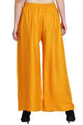 PAVONINE Mustard Color Rayon Fabric Half Flared Sharara For Women - Distacart