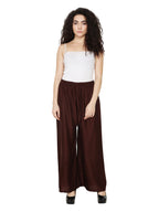PAVONINE Brown Color Rayon Fabric Half Flared Sharara For Women - Distacart