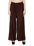 PAVONINE Brown Color Rayon Fabric Half Flared Sharara For Women - Distacart