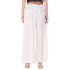 PAVONINE Off-White Color Rayon Fabric Half Flared Sharara For Women - Distacart
