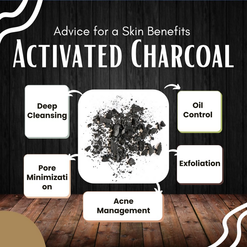 Veda Harvest Charcoal Face Pack With Activated Charcoal For Skin Detoxification