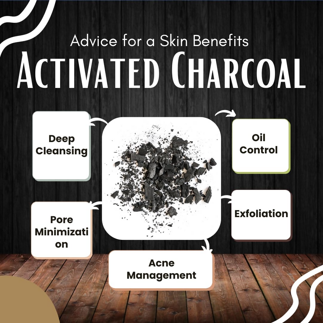 Veda Harvest Charcoal Face Pack With Activated Charcoal For Skin Detoxification