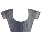 Joban Fashion Navy Blue Checked Soft Silk Kanjivaram Silk Saree - Distacart