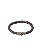 NVR Men's Brown Leather Bracelet - Distacart