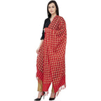 A R Silk Golder Box Regular Dupatta Color Red Dupatta or Chunni