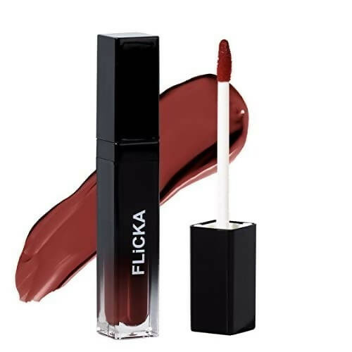 FLiCKA Set and Attack Liquid Matte Lipstick 18 Brown Bakery - Brown