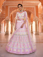 Myra Baby Pink Designer Hand work Lehenga