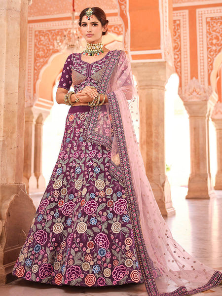 Myra Violet Designer Hand work Lehenga