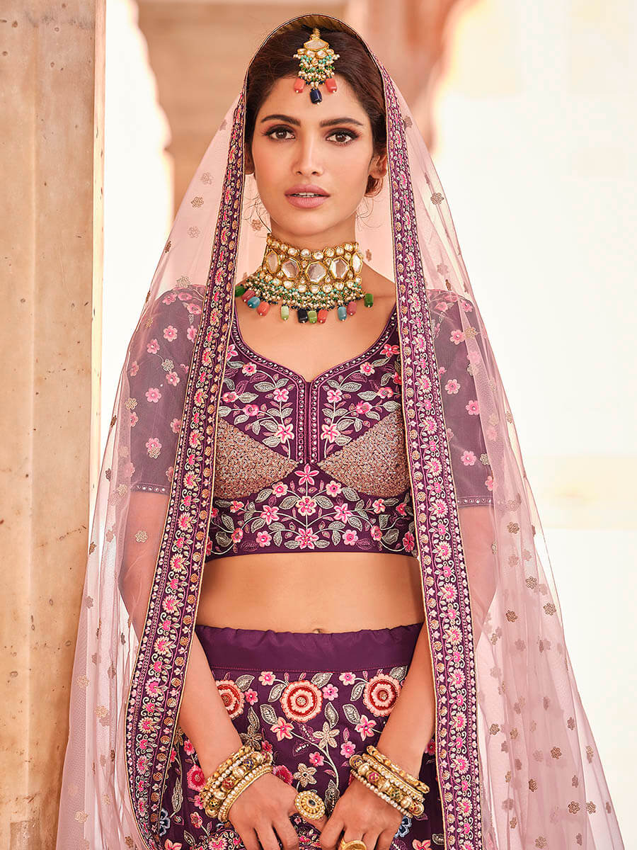 Myra Violet Designer Handwork Lehenga