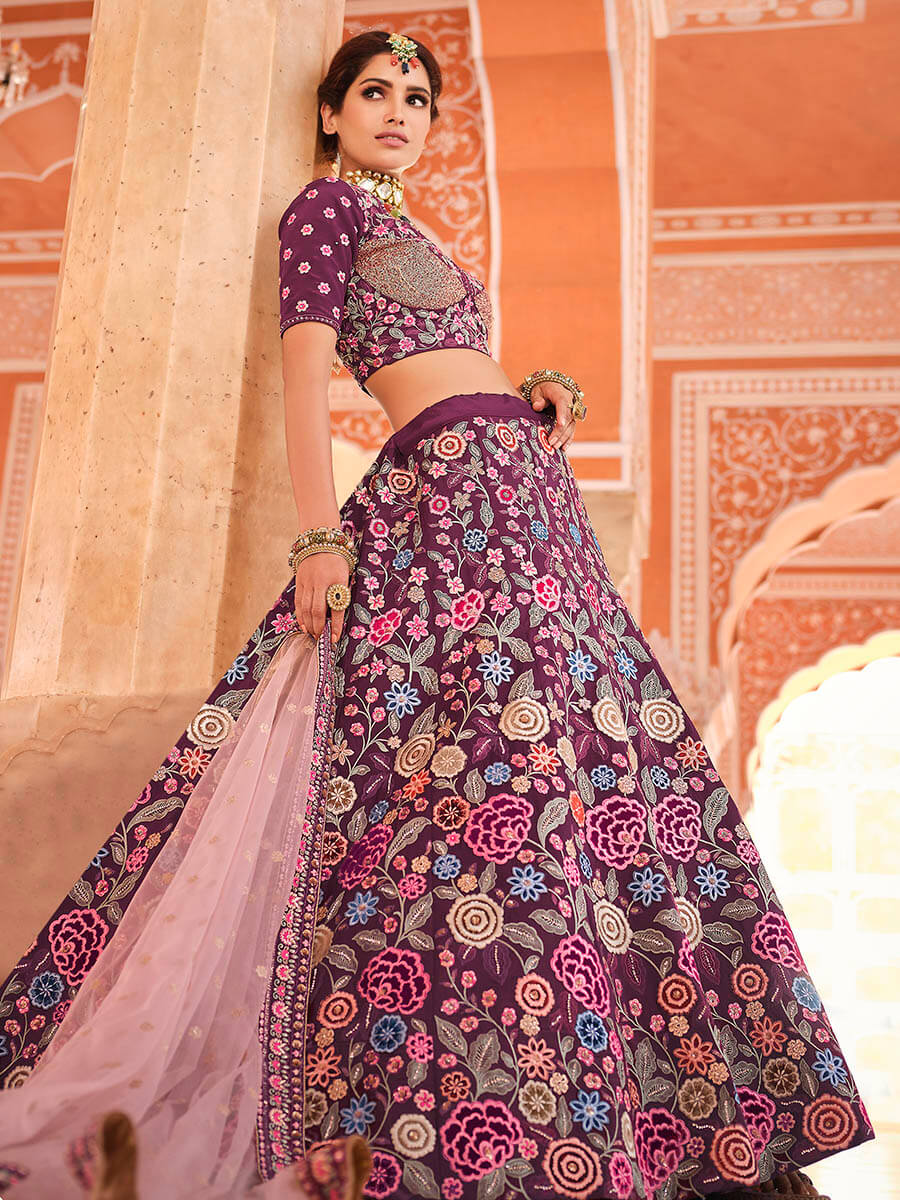 Myra Violet Designer Handwork Lehenga