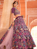 Myra Violet Designer Hand work Lehenga