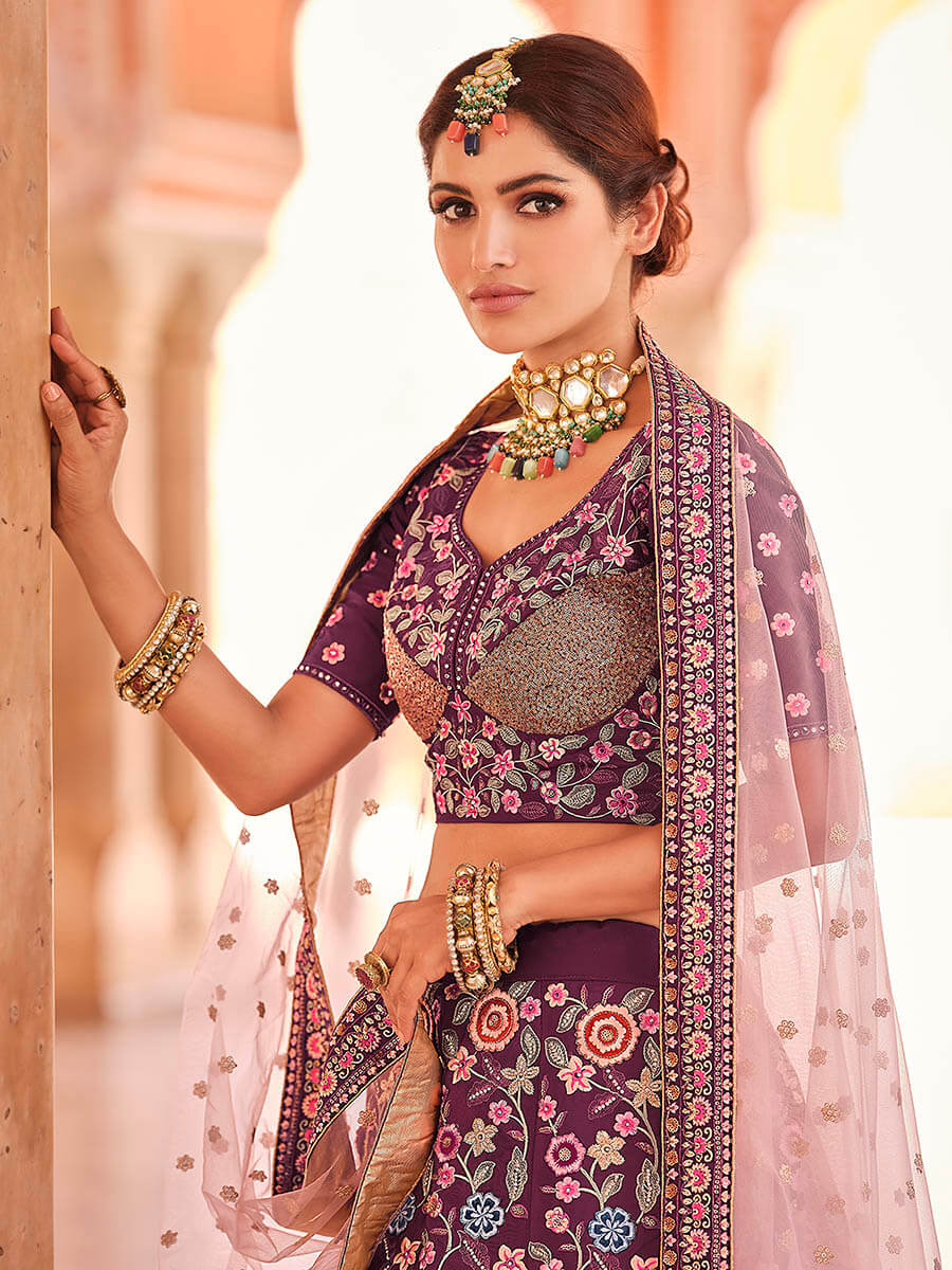 Myra Violet Designer Handwork Lehenga