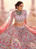 Myra Dusty Pink Designer Hand work Lehenga