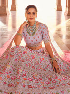 Myra Dusty Pink Designer Hand work Lehenga
