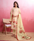 Prazu Fashion Beige Crepe Printed Designer Kurta Set - Distacart