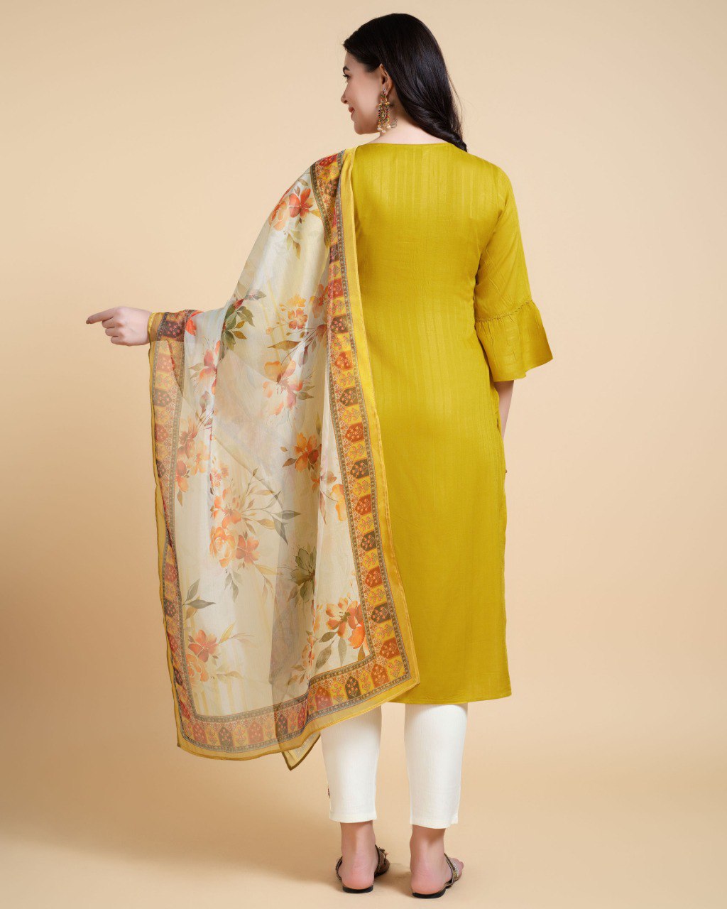 Prazu Fashion Yellow Reyon Embroidered Kurta Set - Distacart