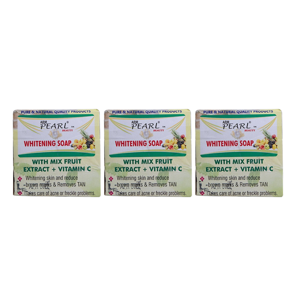 ARM Pearl Beauty Whitening Soap with Mix fruit extract + Vitamin C