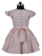 ArthLife Pink Wreath Embroidered Dress