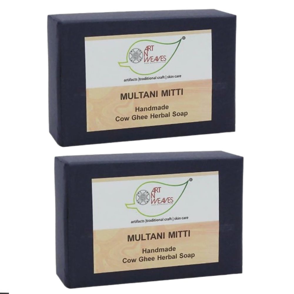 artNweaves Handmade Cow Ghee Herbal Multani Mitti Soap