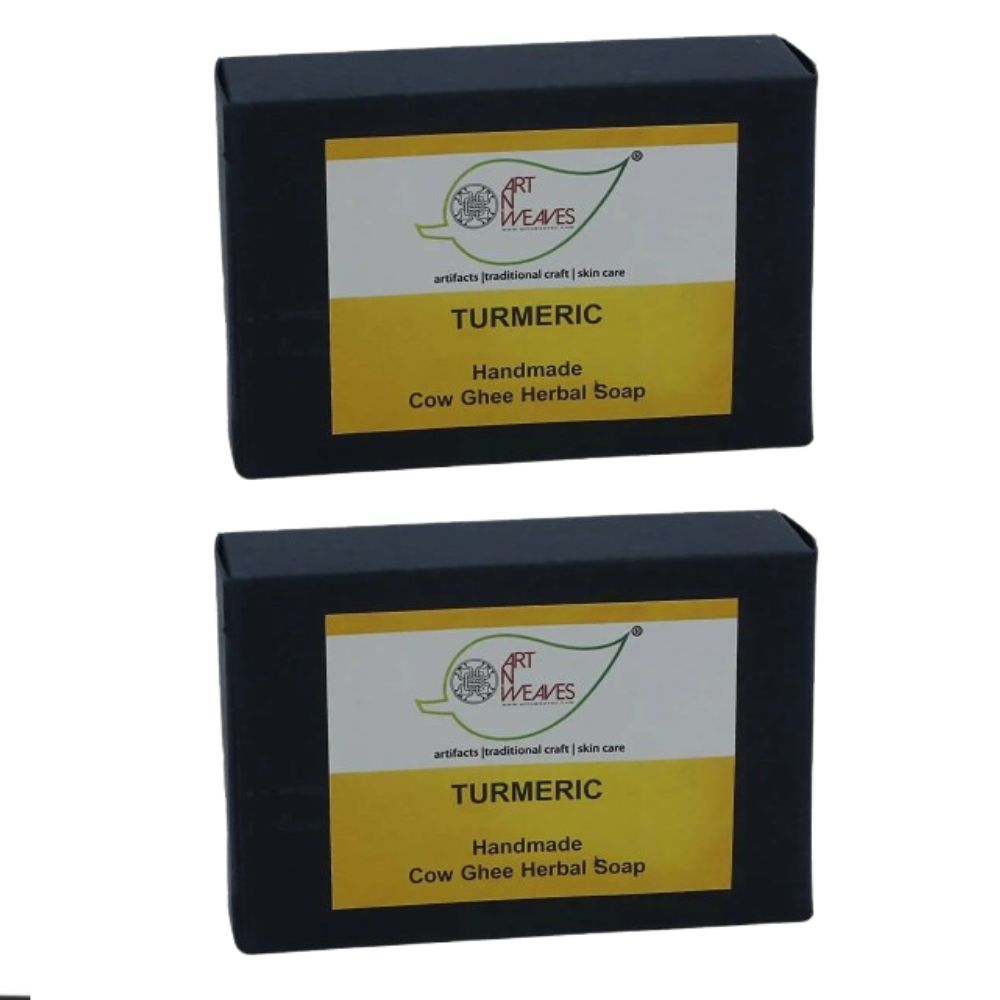 artNweaves Handmade Cow Ghee Herbal Turmeric Soap