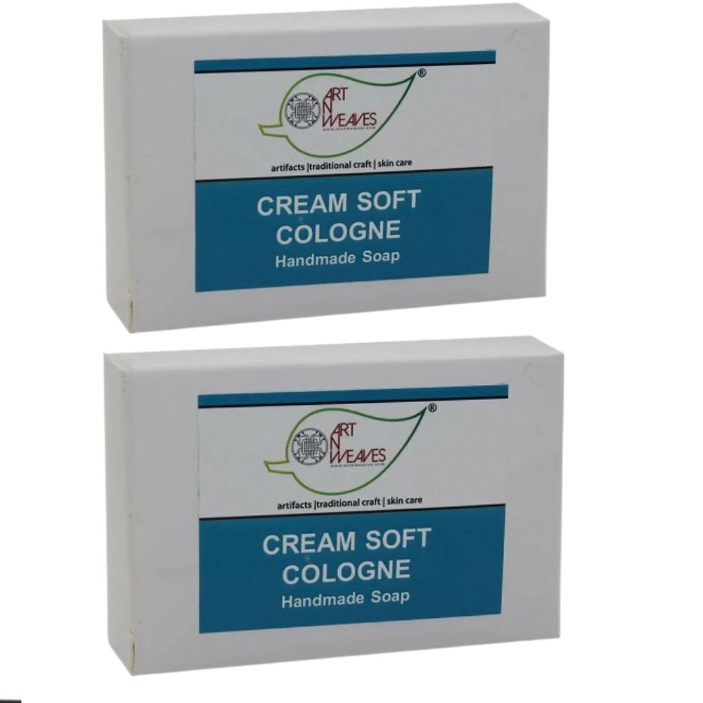 artNweaves Handmade Cream Soft Cologne Soap