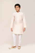 Joban Fashion Cotton Cream Kurta With Straight Fit Pant