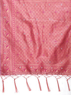 Shree Shyam Fashion Elegant Pink Cotton Saree with Contrast Pallu - Perfect Blend of Tradition & Comfort