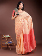 Shree Shyam Fashion Elegant Orange Cotton Saree with Contrast Pallu - Perfect Blend of Tradition & Comfort