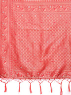 Shree Shyam Fashion Elegant Orange Cotton Saree with Contrast Pallu - Perfect Blend of Tradition & Comfort