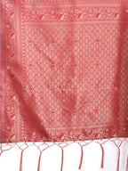 Shree Shyam Fashion Elegant Peach Cotton Saree with Contrast Pallu - Perfect Blend of Tradition & Comfort