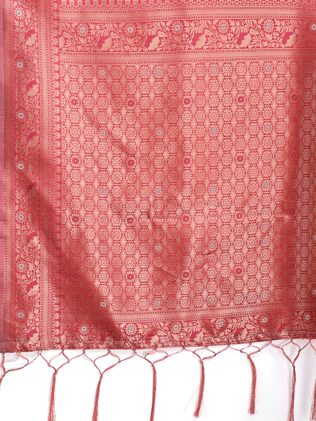 Shree Shyam Fashion Elegant Peach Cotton Saree with Contrast Pallu - Perfect Blend of Tradition & Comfort