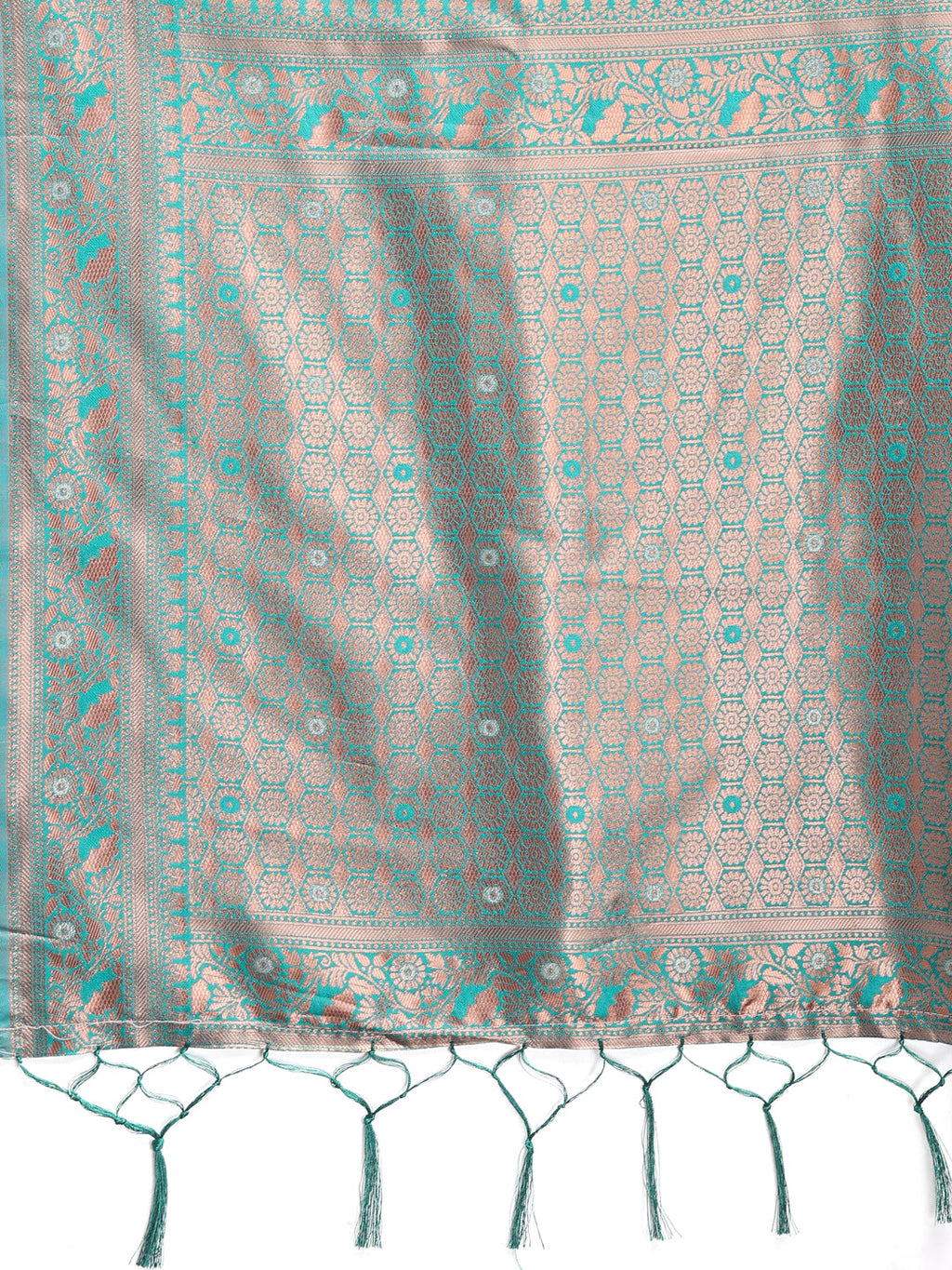 Shree Shyam Fashion Elegant Light Green Cotton Saree with Contrast Pallu - Perfect Blend of Tradition & Comfort