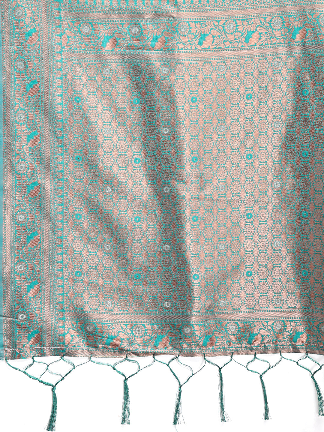 Shree Shyam Fashion Elegant Light Green Cotton Saree with Contrast Pallu - Perfect Blend of Tradition & Comfort