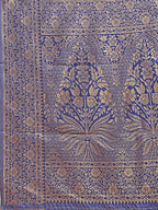 Shree Shyam Fashion Cream & Navy Blue Banarasi silk Woven Zari Work Traditional Tassel Saree