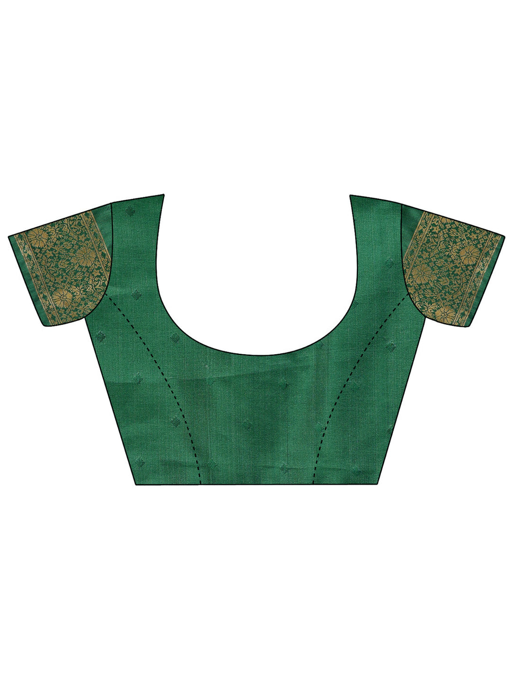 Shree Shyam Fashion Cream & Green Banarasi silk Woven Zari Work Traditional Tassel Saree