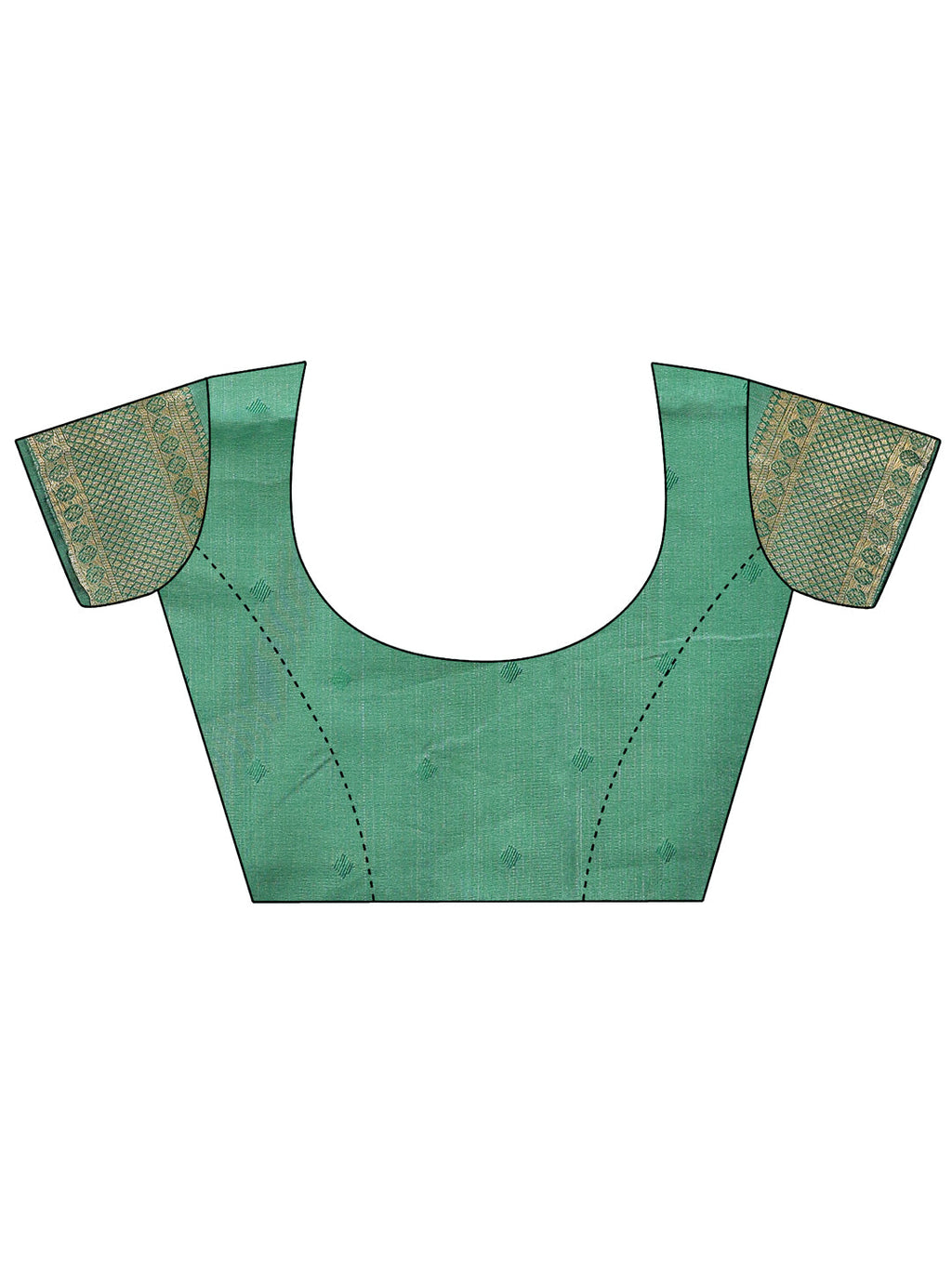 Shree Shyam Fashion Cream & Green Banarasi silk Woven Zari Work Traditional Tassel Saree