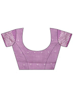 Shree Shyam Fashion Threads of Tradition: Purple Linen Cotton Saree Woven with Stories of Grace & Heritage