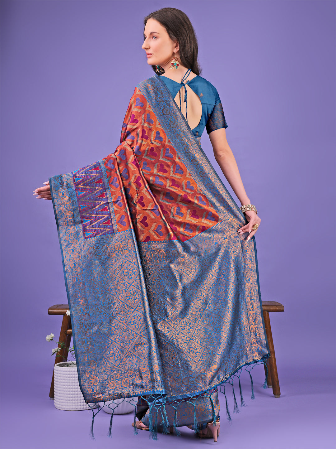 Shree Shyam Fashion Radiant Lichi Silk Saree - A Touch of Royalty in Every Thread