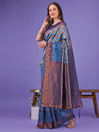 Shree Shyam Fashion Radiant Lichi Silk Saree - A Touch of Royalty in Every Thread