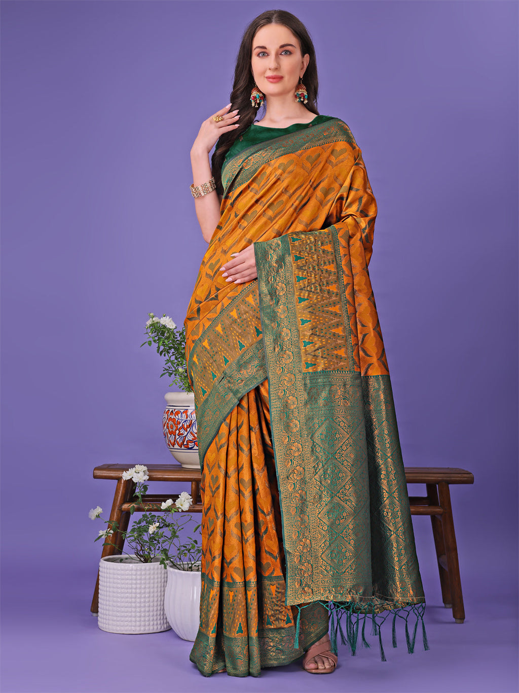 Shree Shyam Fashion Radiant Lichi Silk Saree - A Touch of Royalty in Every Thread