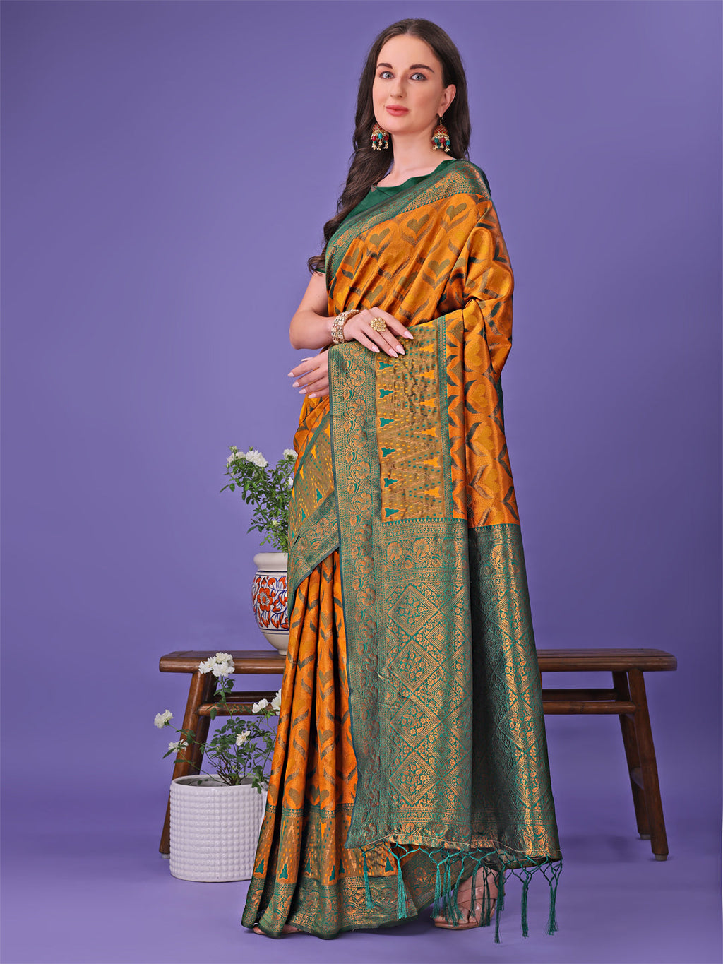 Shree Shyam Fashion Radiant Lichi Silk Saree - A Touch of Royalty in Every Thread