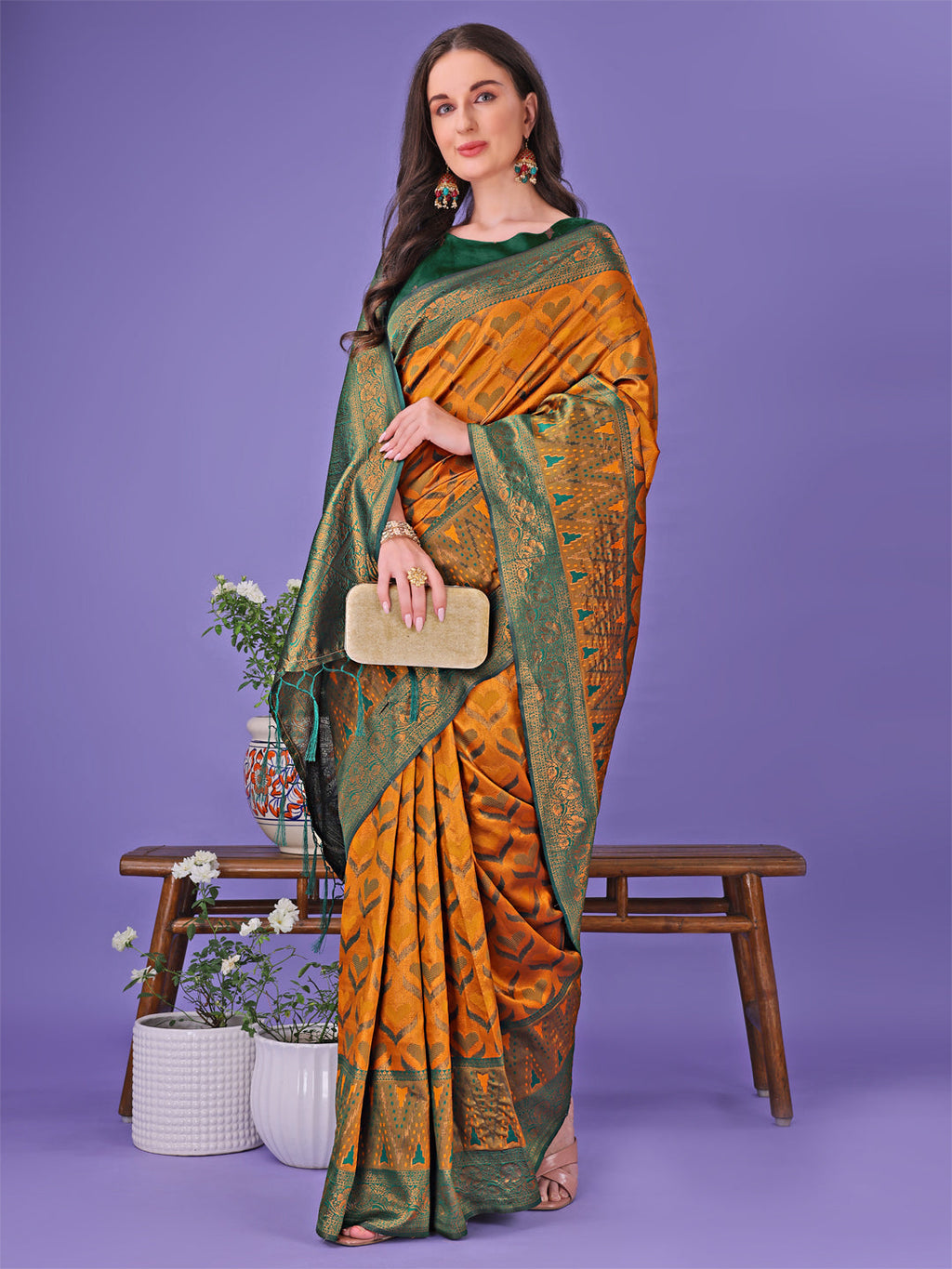 Shree Shyam Fashion Radiant Lichi Silk Saree - A Touch of Royalty in Every Thread