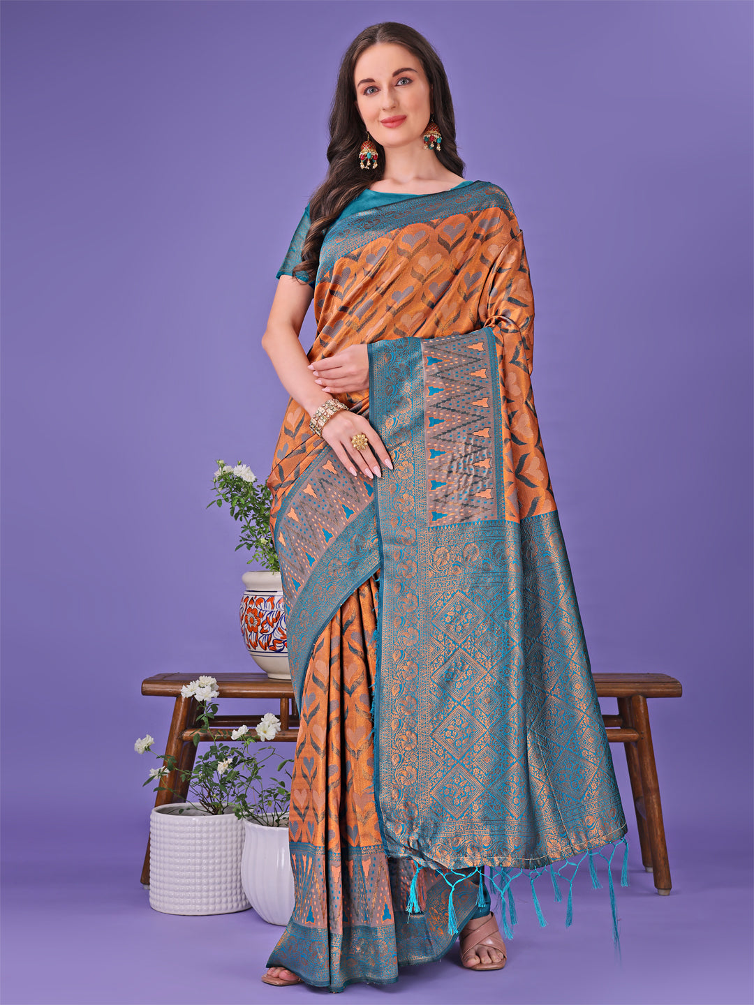 Shree Shyam Fashion Radiant Lichi Silk Saree - A Touch of Royalty in Every Thread