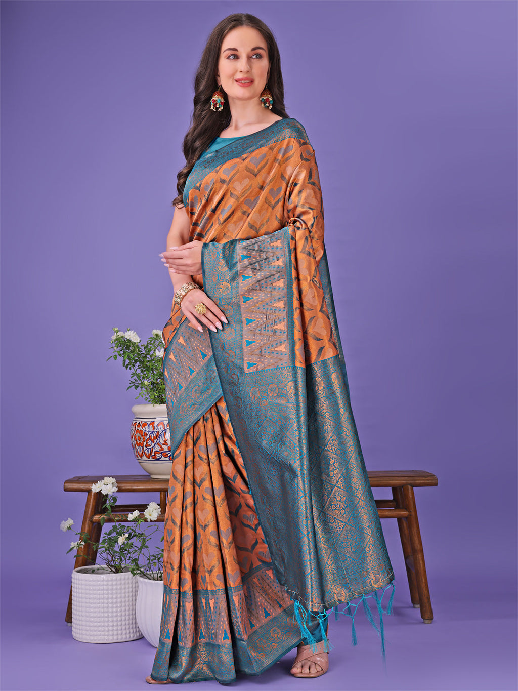 Shree Shyam Fashion Radiant Lichi Silk Saree - A Touch of Royalty in Every Thread