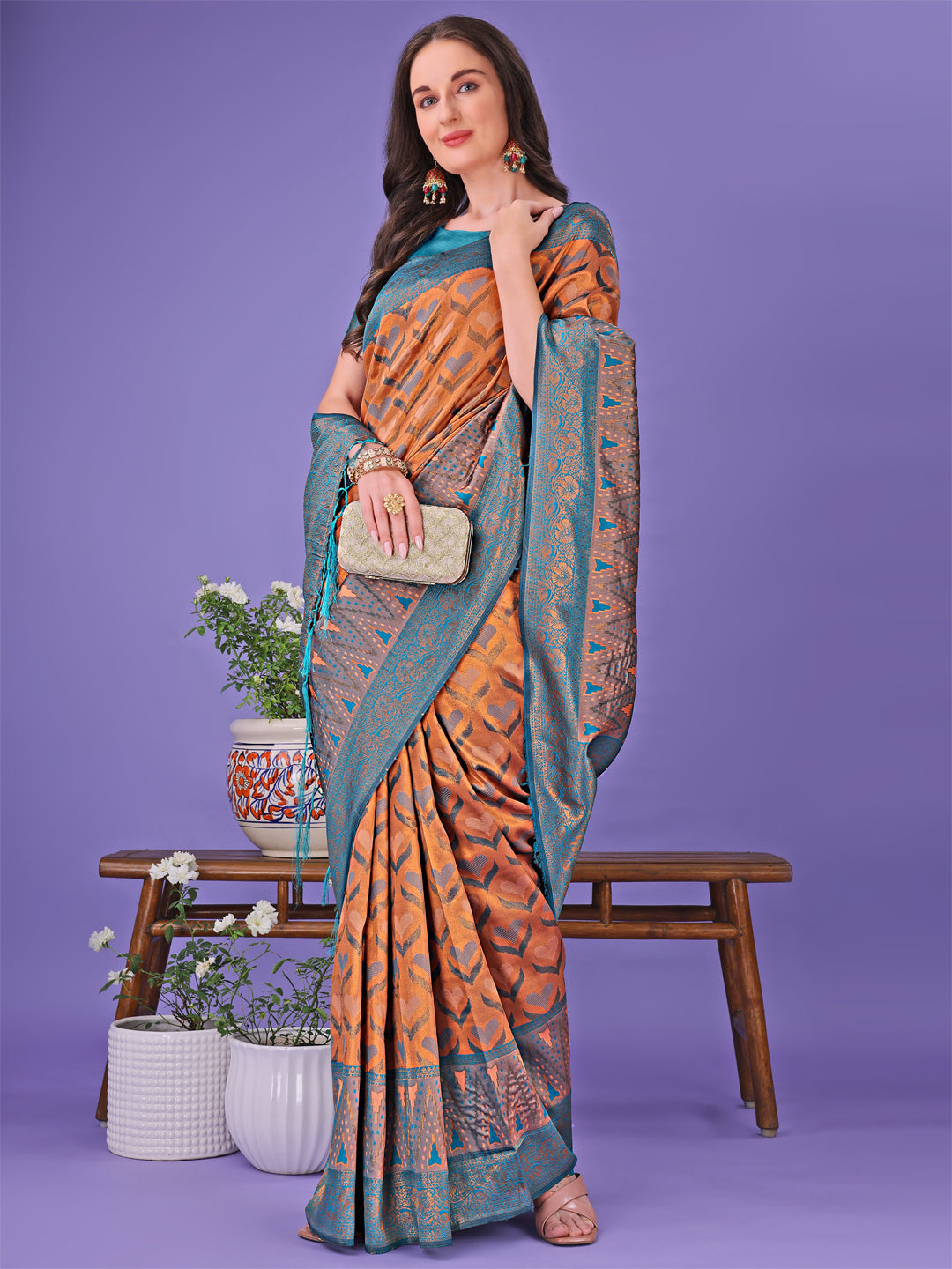 Shree Shyam Fashion Radiant Lichi Silk Saree - A Touch of Royalty in Every Thread