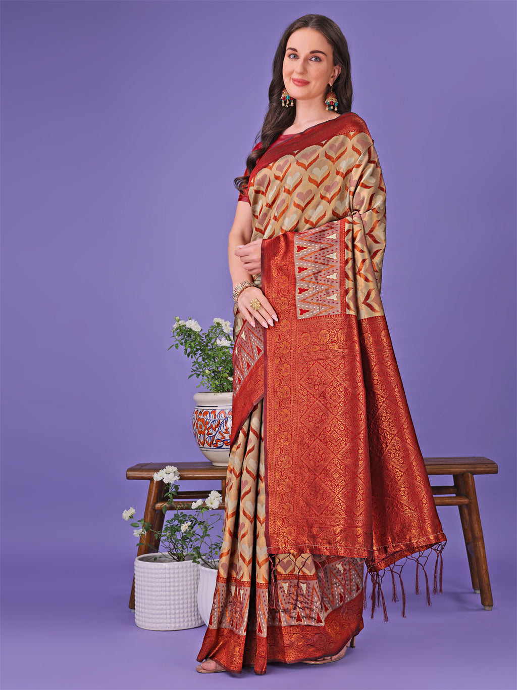 Shree Shyam Fashion Radiant Lichi Silk Saree - A Touch of Royalty in Every Thread