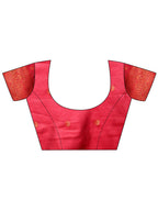 Shree Shyam Fashion Majestic Red & Grey Silk Saree with Rich Woven Pallu - A Regal Touch for Special Moments